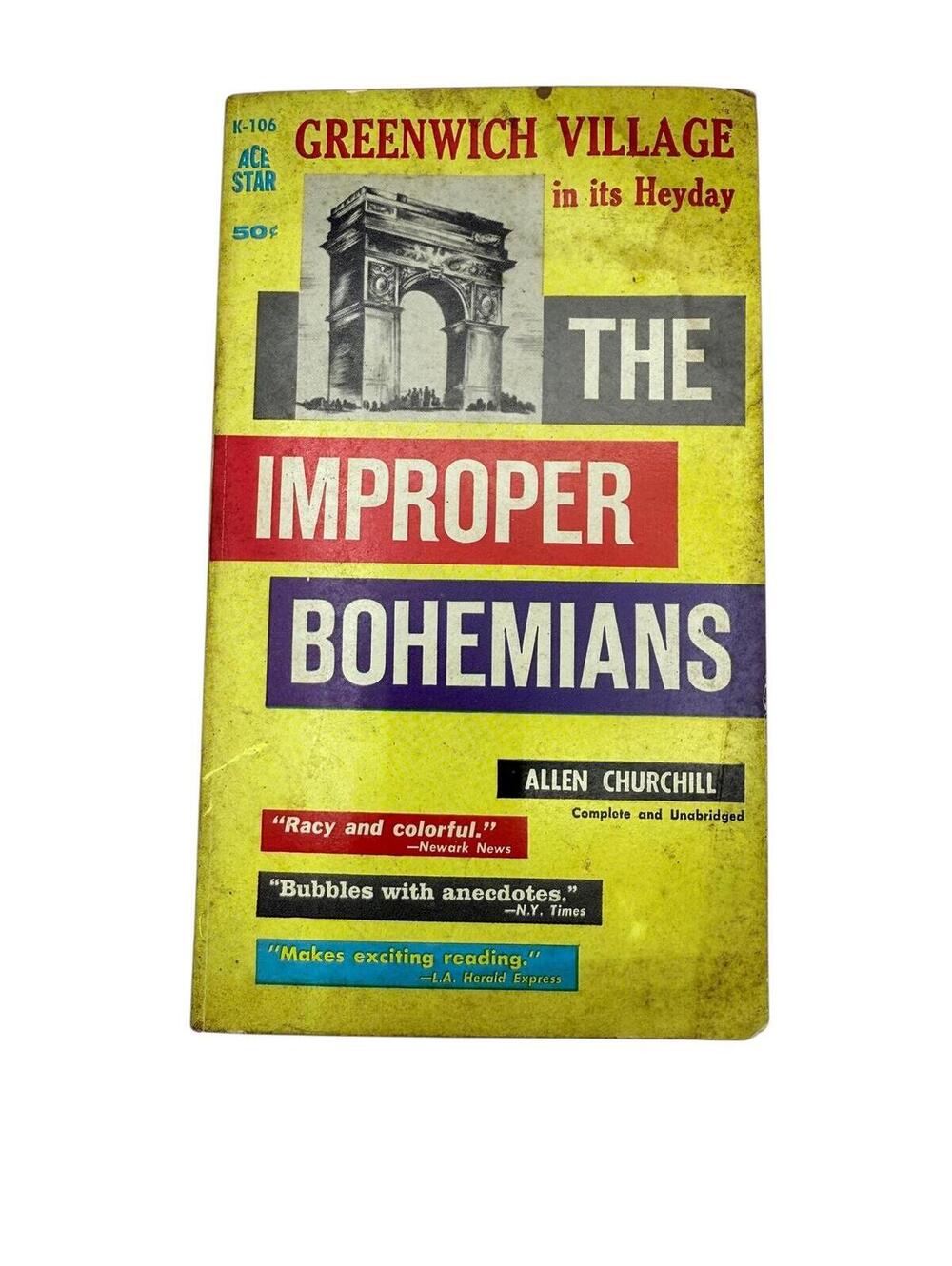 Vintage 1959 Book The Improper Bohemians 1930s Greenwich Village Allen Churchill
